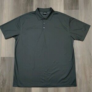 Nike Golf Dri Fit Polo Shirt Mens 3XL Gray Short Sleeve